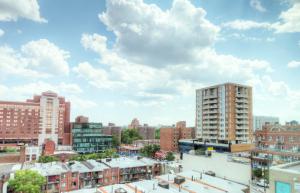 Uma visão geral de Queens ou uma vista da cidade tirada do hotel