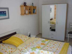 Ferienwohnung Ostseestrand 객실 침대