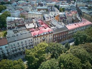 Miesto panorama iš apartamentų viešbučio arba bendras vaizdas Krokuvoje