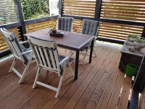 Uma varanda ou terraço em Ferienapartment MIA