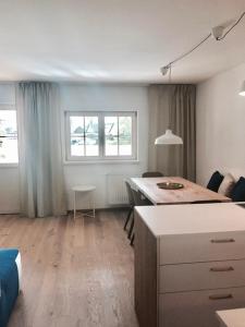 Posteľ alebo postele v izbe v ubytovaní See-Apartment Weiden