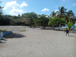 a person playing with a frisbee on the beach at Madiana plage in Schœlcher