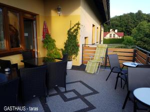 Balcony o terrace sa Gasthaus