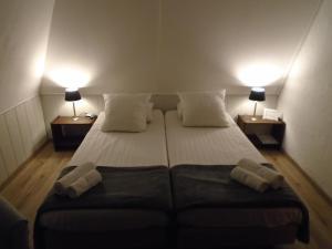 A bed or beds in a room at Hotel de Vriezerbrug