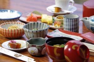 Comida no ryokan ou em algum lugar perto