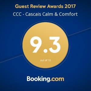 un cercle jaune avec son numéro dans l'établissement CCC - Cascais Calm & Comfort, à Cascais