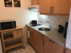 Steiner Strandappartements Appartement 303 Seeseite 주방 또는 간이 주방