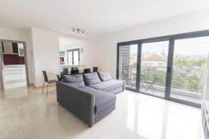 A seating area at modern flat