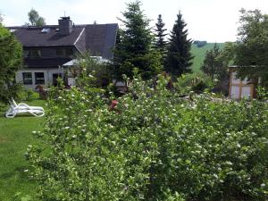 En trädgård utanför Ferienwohnung Aronia Garten