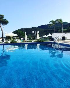 a large swimming pool with blue water at Female Resort in San Felice Circeo