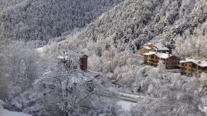 ein Resort inmitten eines schneebedeckten Berges in der Unterkunft Xalet Besolí in Arinsal