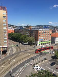 Ein allgemeiner Blick auf Bratislava oder ein Stadtblick von der Ferienwohnung aus