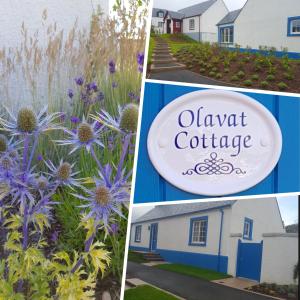 En hage utenfor Olavat Cottage detached property with parking