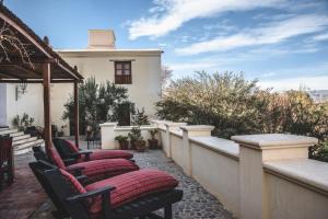 En balkon eller terrasse på Casa del Tejedor