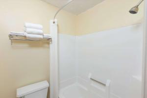 Un baño de Super 8 by Wyndham Indianapolis-Southport Rd