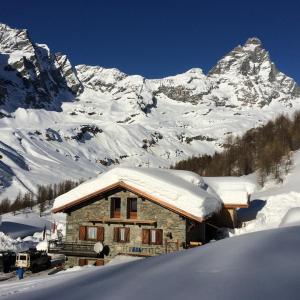 Baita Layet durante o inverno