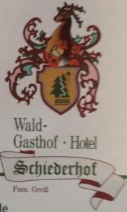 Сертификат, награда, вывеска или другой документ, выставленный в Waldgasthof - Hotel Schiederhof