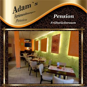 Restoran atau tempat lain untuk makan di Adams Pension und Ferienwohnungen