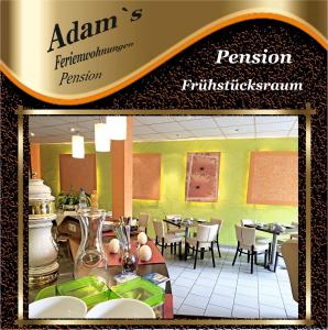 Restoran atau tempat lain untuk makan di Adams Pension und Ferienwohnungen