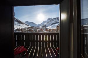 Uma vista da montanha tirada do hotel 