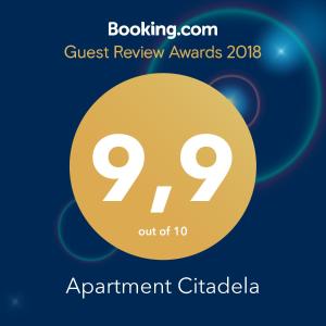 Apartment Citadela tanúsítványa, márkajelzése vagy díja