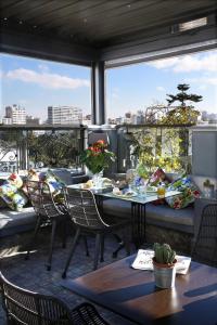 En balkon eller terrasse på Hôtel particulier Le DOGE - Relais & Châteaux