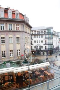 Splošen razgled na mesto Karlovy Vary oz. razgled na mesto, ki ga ponuja gostišče