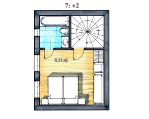 Planul etajului la Ferienhaus Frei 2 Titisee