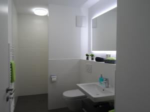 Bilik mandi di Ferienapartment im Augustinus Park