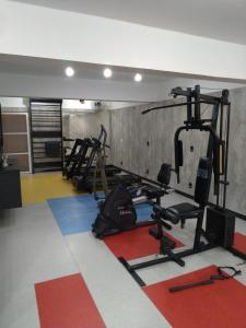 Posilňovňa alebo fitness centrum v ubytovaní Premium Vila Velha Ponta Grossa