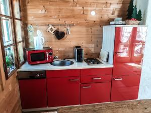 Dapur atau dapur kecil di Weigl Hütte Semmering