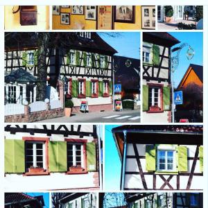 un collage di foto di una casa e di un edificio di Dino's Trinacria a Friesenheim