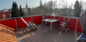 Balkon ili terasa u objektu Ferienwohnung Am Schwanensee