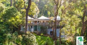 una casa nel bosco con alberi di The Tall Trees a Munnar