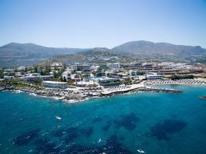 an aerial view of a resort on the ocean at Nana Golden Beach All Inclusive Resort & Spa in Hersonissos