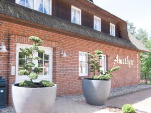 A garden outside Amethyst Hotel Garni Lüneburg