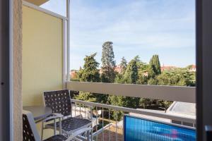 Parveke tai terassi majoituspaikassa Hotel Porec