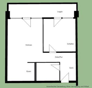 A planta de Ferienwohnung Reese- Horstmann mit Hallenbad und Sauna, WLAN "Harz zu jeder Jahreszeit"