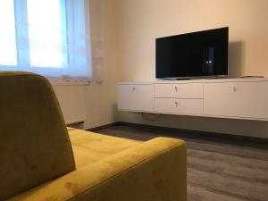 Televizors / izklaižu centrs naktsmītnē apartmán Poděbradka