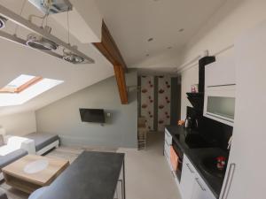 Dapur atau dapur kecil di Apartament Stawowa