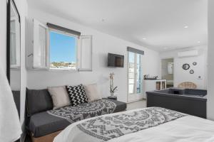 Cama ou camas em um quarto em Little Venice Villas