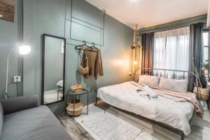 Tempat tidur dalam kamar di Klong House