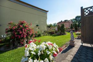 En hage utenfor AusZeit Leoben 1 mit Terasse und gratis Parkplatz