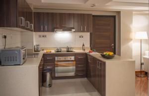 Majoituspaikan Longonot Place Serviced Apartment-Nairobi, City Centre CBD keittiö tai keittotila