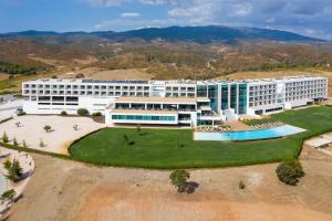 an aerial view of a hotel with a large building at Algarve Race Resort - Hotel in Montes de Cima