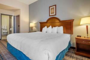 מיטה או מיטות בחדר ב-MainStay Suites Grantville - Hershey North