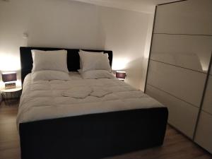 Una cama o camas en una habitación de Très Bel Appartement Neuf et Moderne 63m2 à Obernai