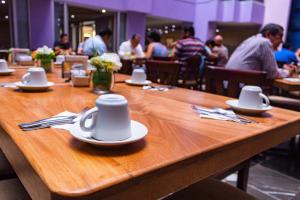 Un restaurante u otro lugar para comer en Hotel Tapachula