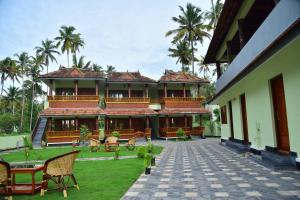 A garden outside Royal KazBay Beach Resort