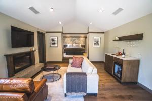 A seating area at Gibbston Valley Lodge and Spa